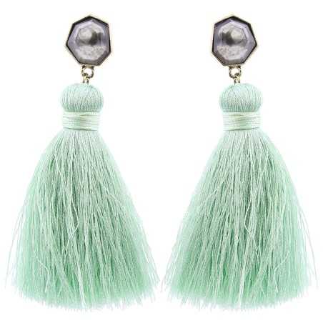 FRINGE SHAPED RESIN EARRINGS