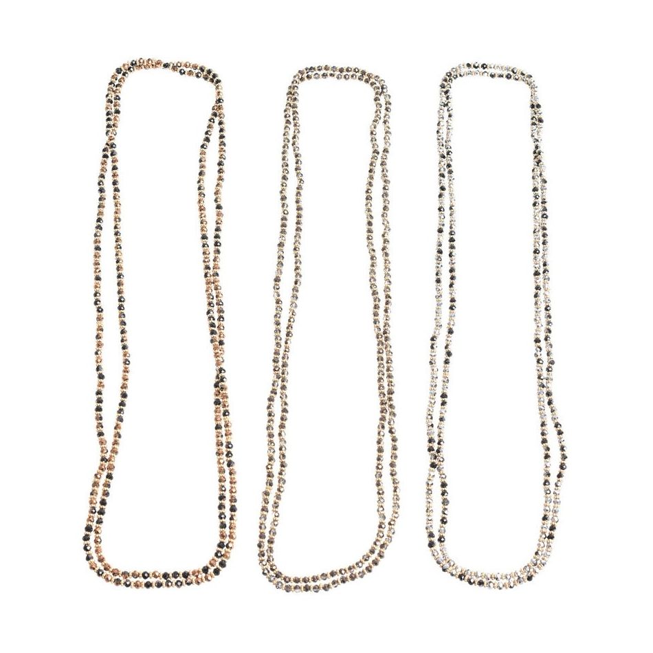 LONG CRYSTAL NECKLACE 4MM