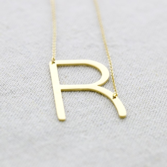 BIG INITIAL LETTER R STEEL...