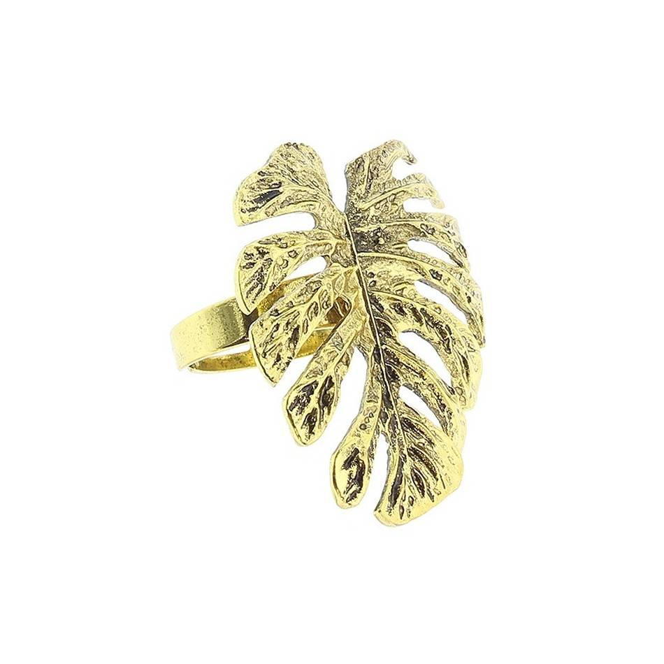 ANILLO HOJA COSTILLA DE ADÁN METAL