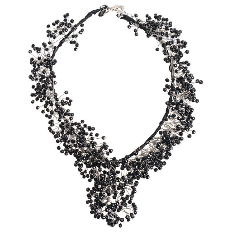 CRYSTAL WIRE SHORT NECKLACE