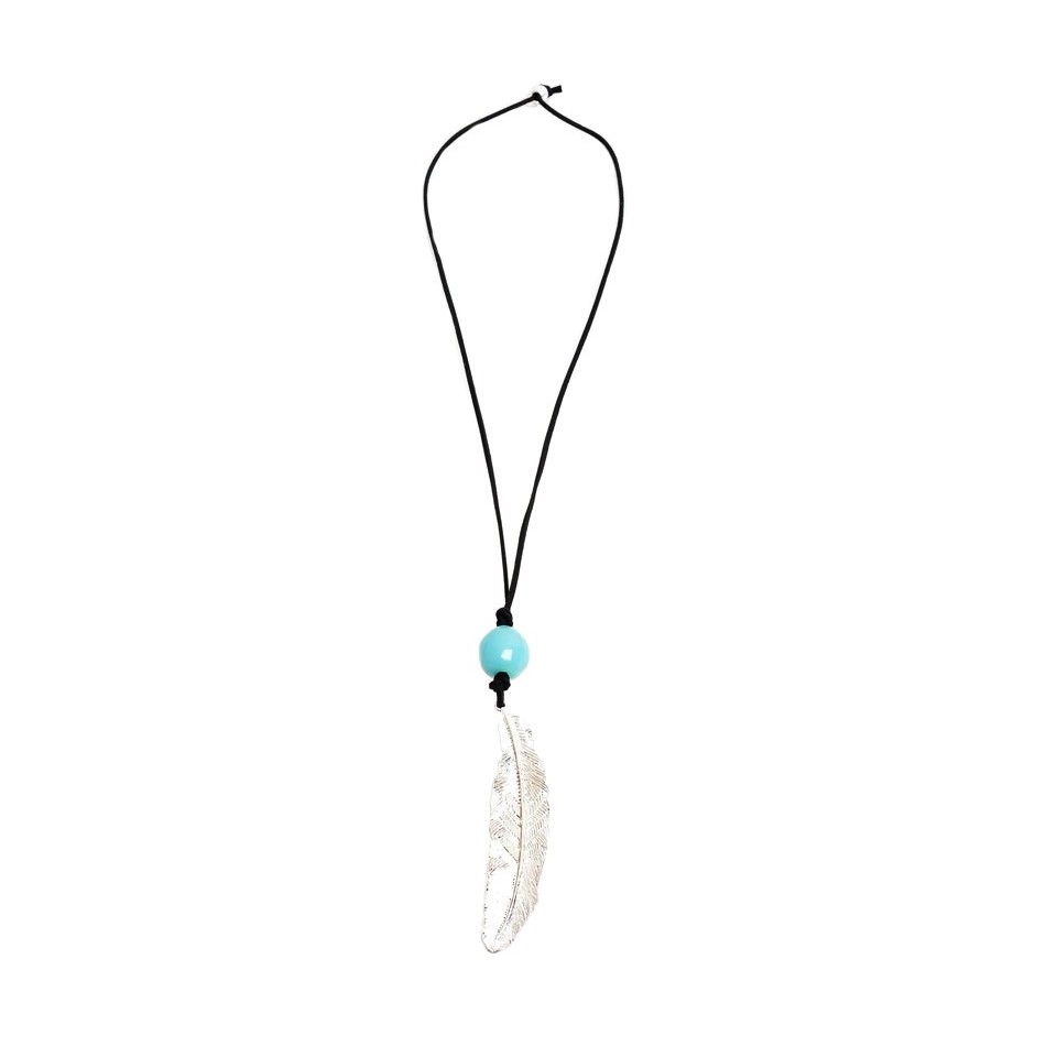 LEAF METAL LONG NECKLACE