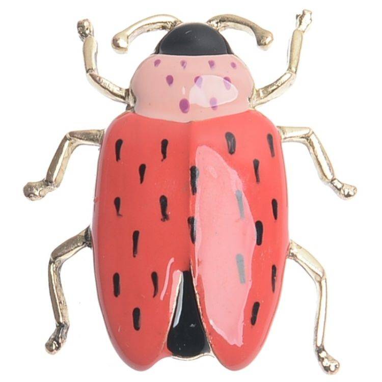 METAL ENAMEL INSECT BROOCH 2