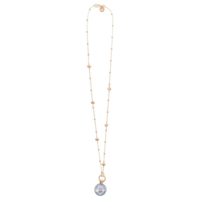 LONG PENDANT NECKLACE METAL BALL