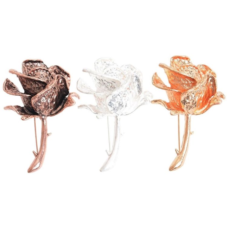 BROCHE FLOR METAL 2
