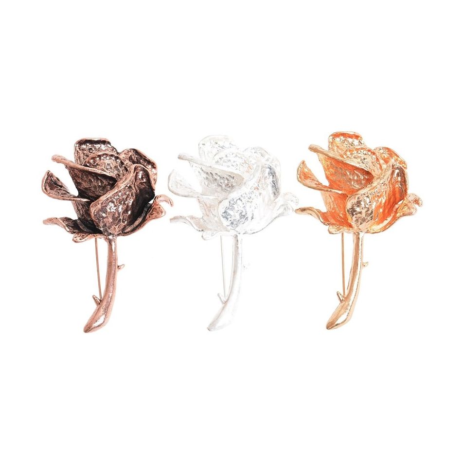 BROCHE FLOR METAL