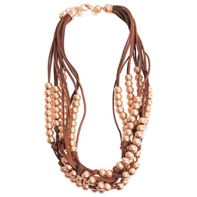 BALL LACE SHORT NECKLACE