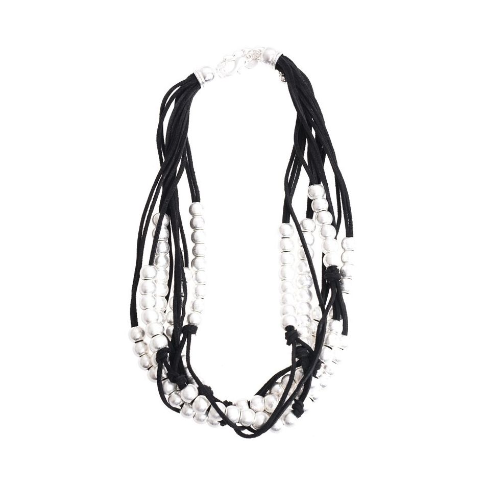 BALL LACE SHORT NECKLACE