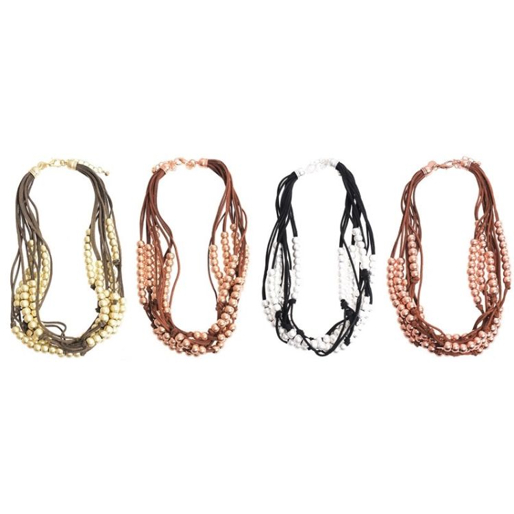 BALL LACE SHORT NECKLACE 2