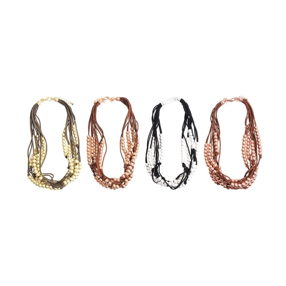 BALL LACE SHORT NECKLACE