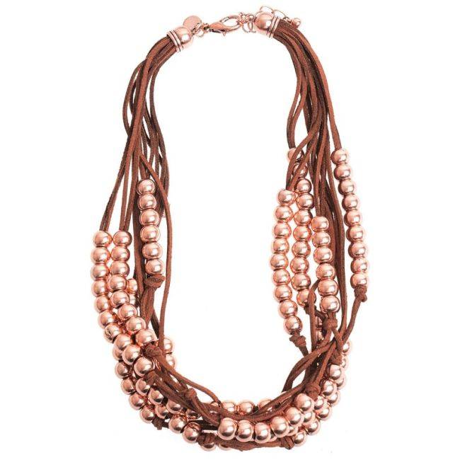 BALL LACE SHORT NECKLACE