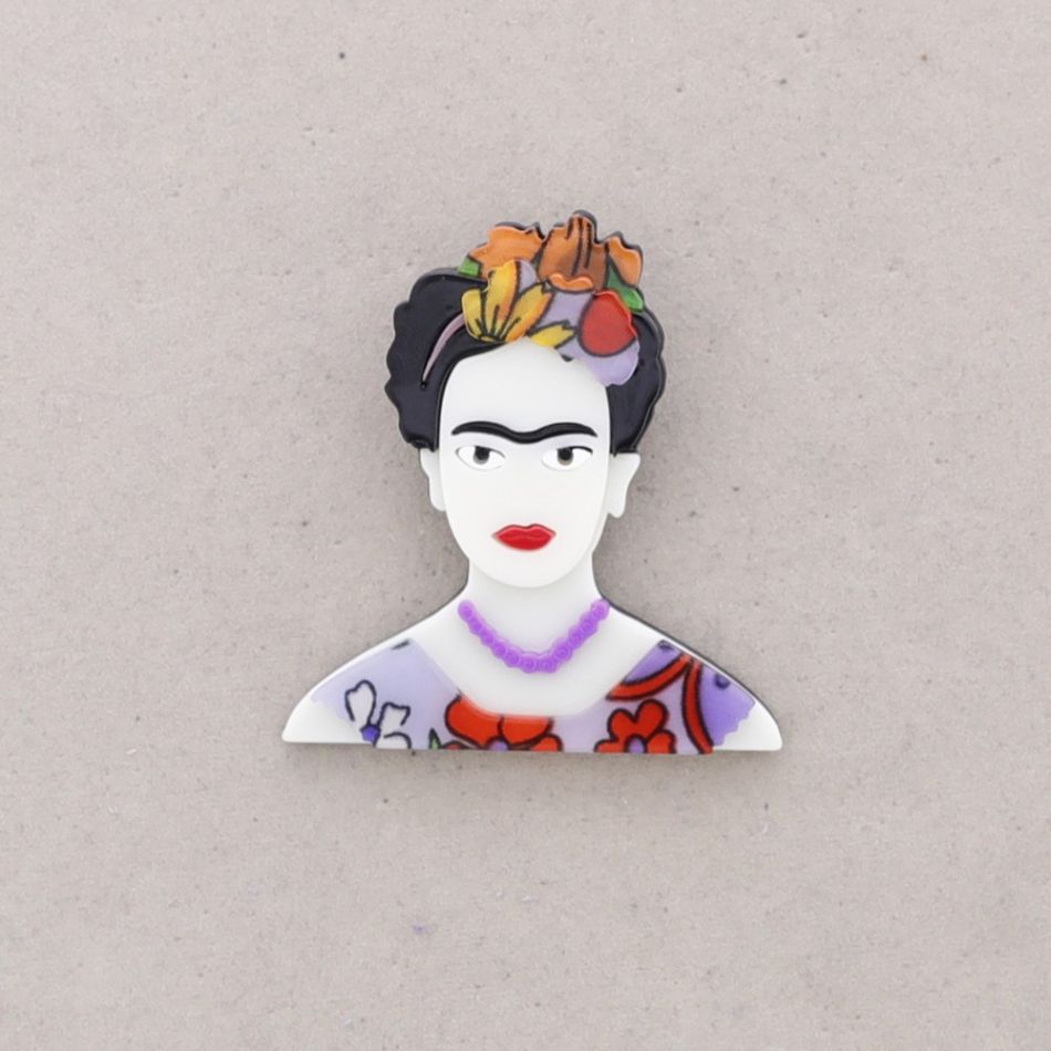 BROCHE FRIDA RESINA