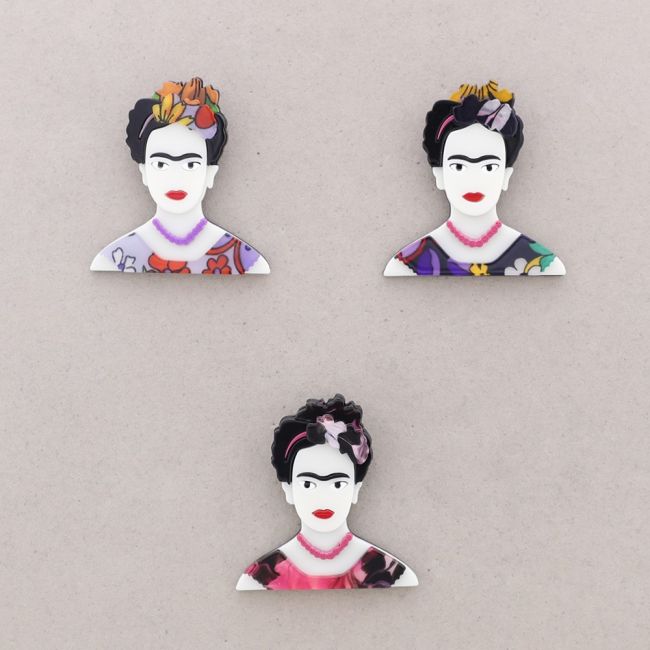 BROCHE FRIDA RESINA