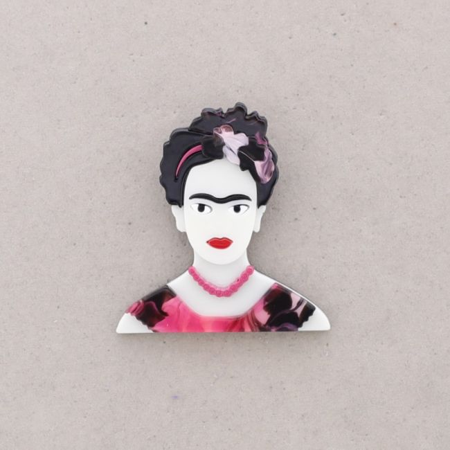FRIDA RESIN BROOCH