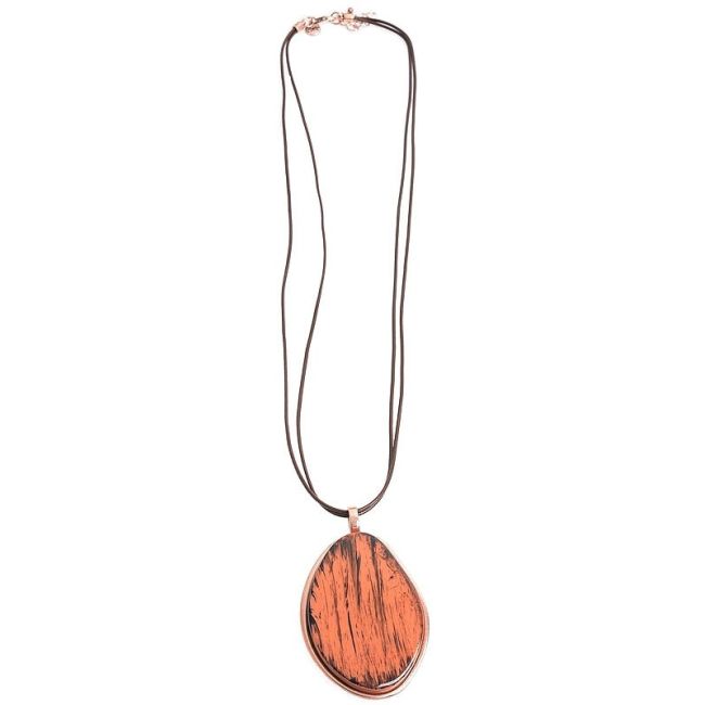 COLLAR LARGO COLG. METAL RESINA