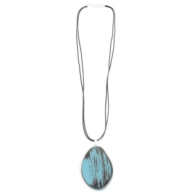 COLLAR LARGO COLG. METAL RESINA