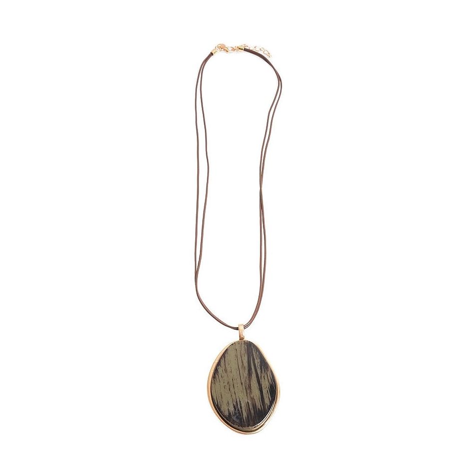 COLLAR LARGO COLG. METAL RESINA