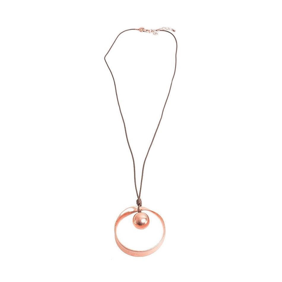 COLLAR LARGO COLG. METAL BOLA