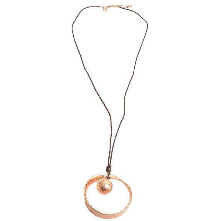 COLLAR LARGO COLG. METAL BOLA 2