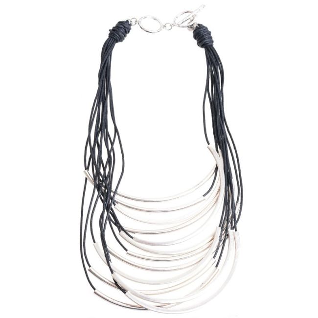 METAL TUBES SHORT NECKLACE