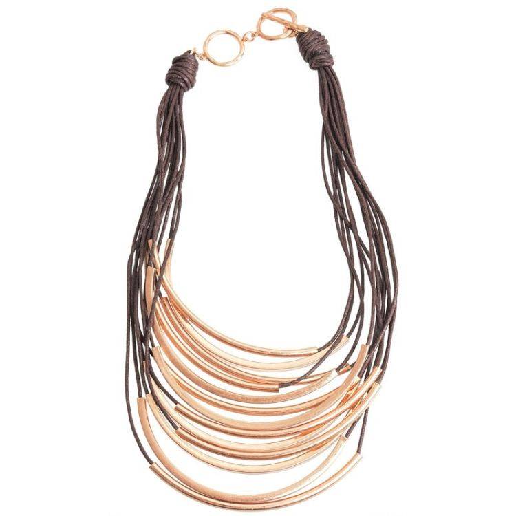 METAL TUBES SHORT NECKLACE 2