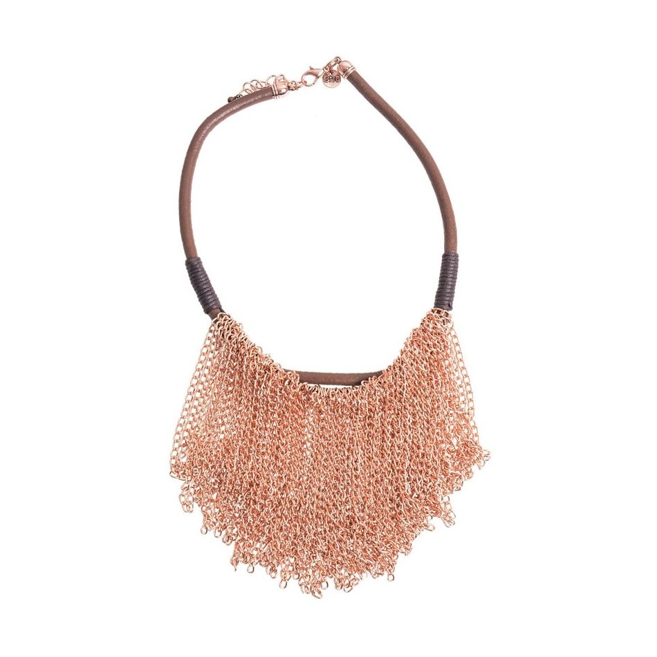 CHAIN FRINGE SHORT NECKLACE