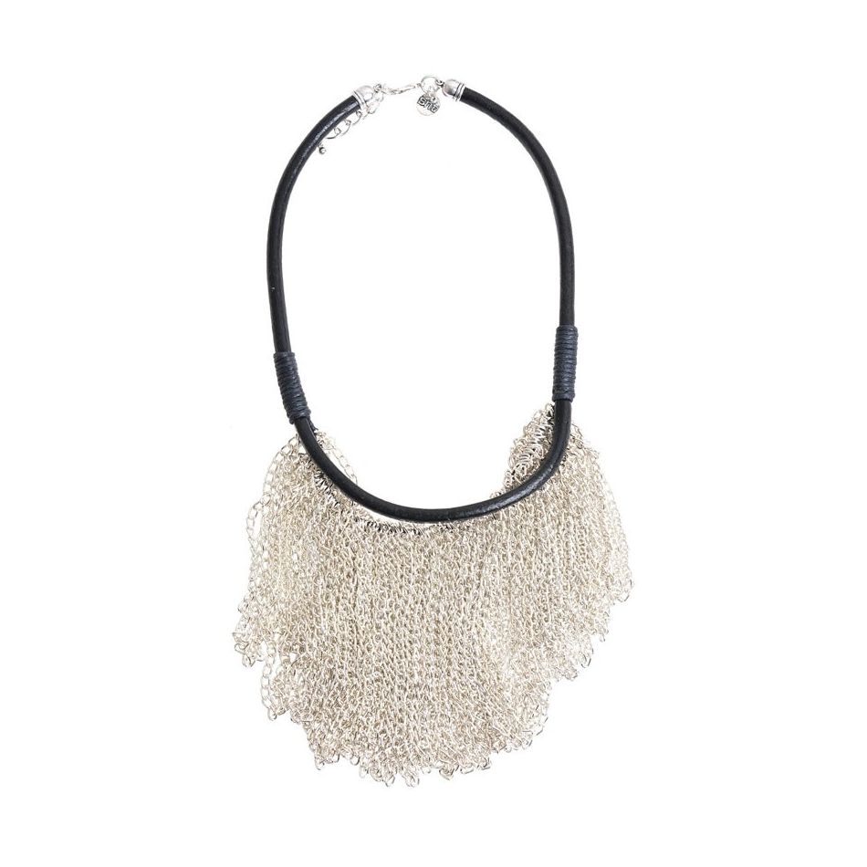 CHAIN FRINGE SHORT NECKLACE