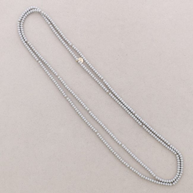 LONG NECKLACE WITH FACET BEADS1.5M*4MM
