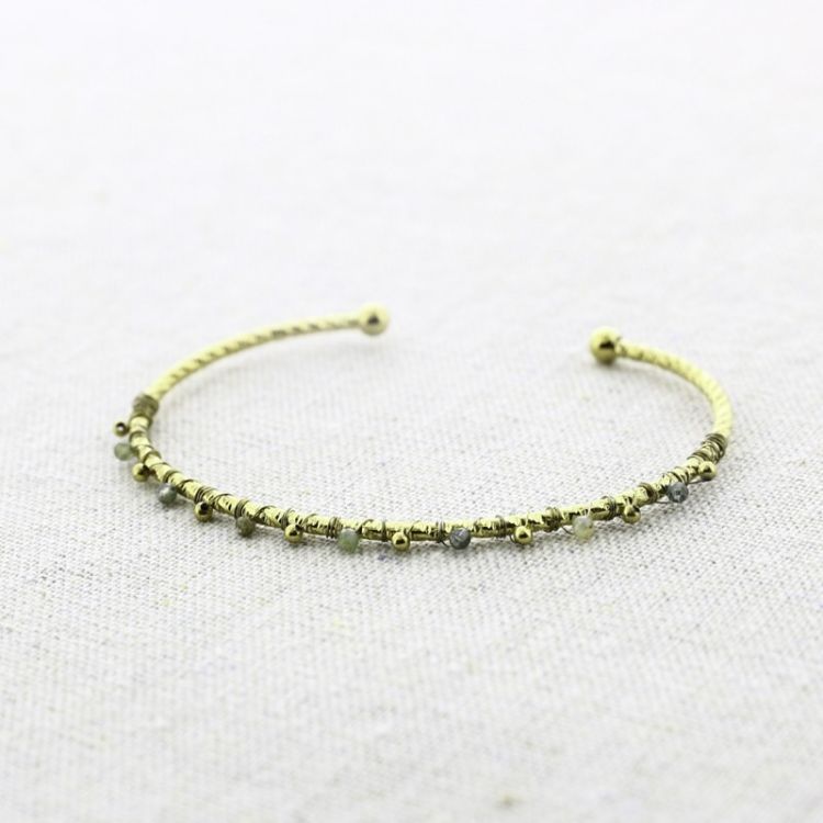 PULSERA ACERO PIEDRAS 2