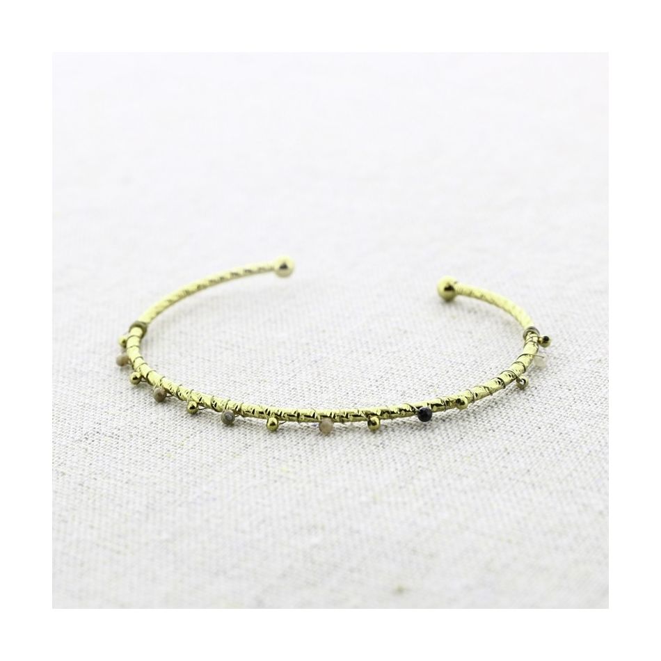 PULSERA ACERO PIEDRAS