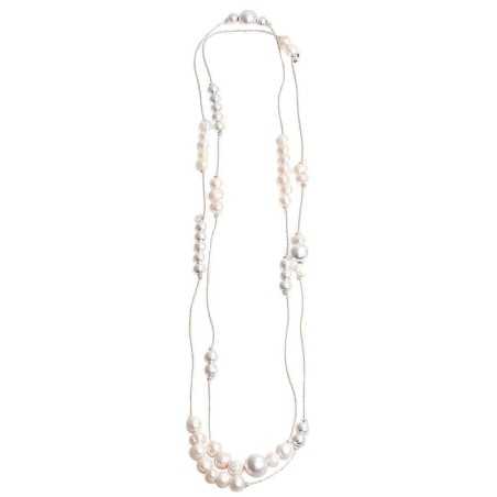 LONG NECKLACE 180CM CULTURED PEARLS BALLS