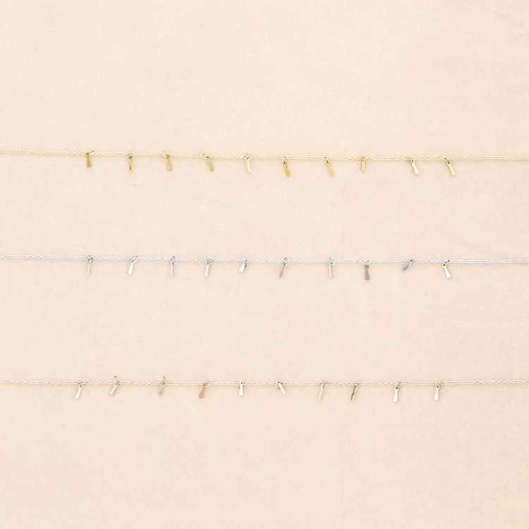 GARGANTILLA ACERO COLGANTES RECTANGULAR 2
