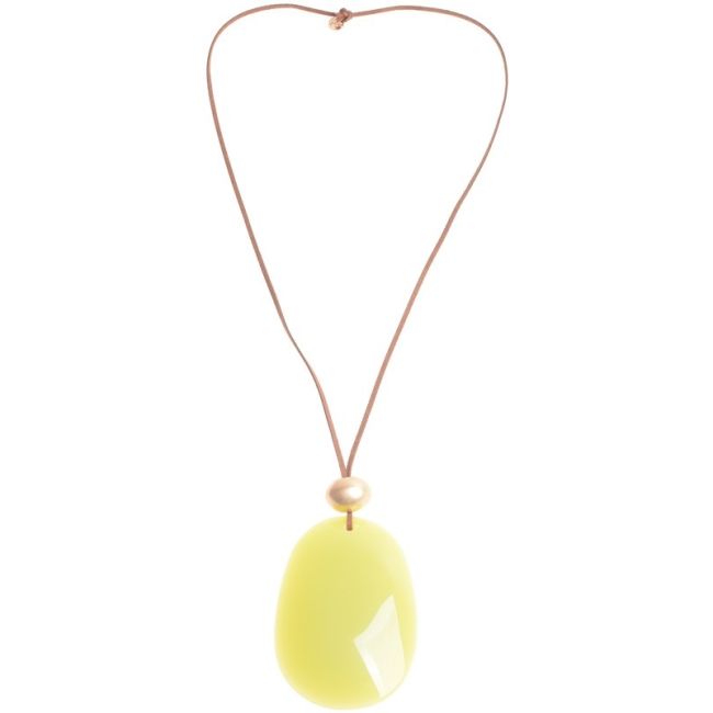 LONG RESIN PENDANT NECKLACE