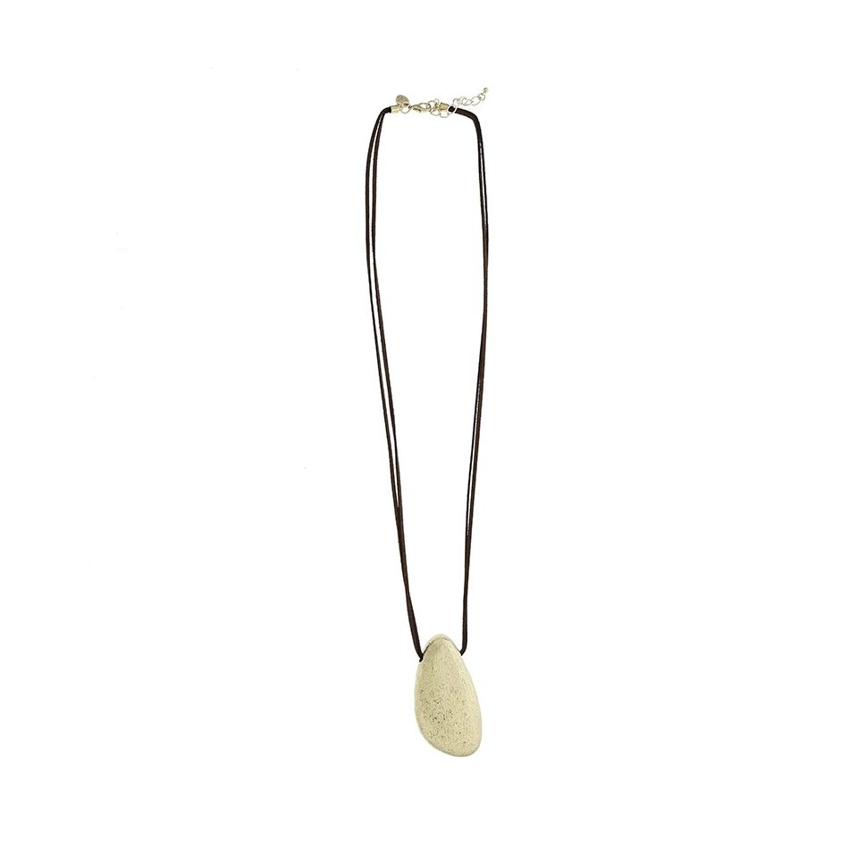 LONG METAL PENDANT NECKLACE