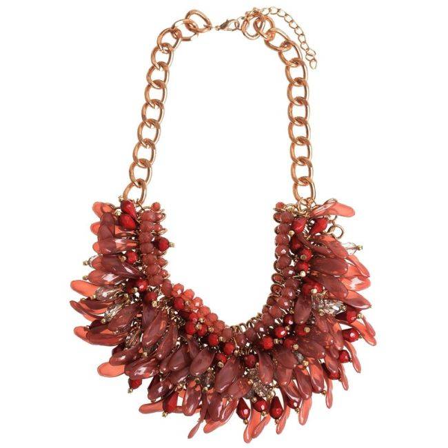 MIX BEADS SHORT NECKLACE