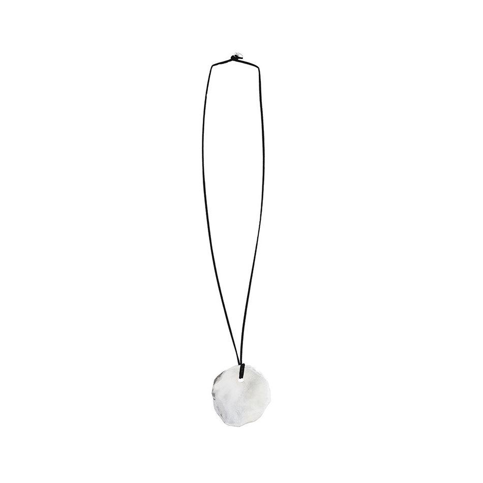 COLLAR LARGO COLGANTE MEDALLÓN METAL