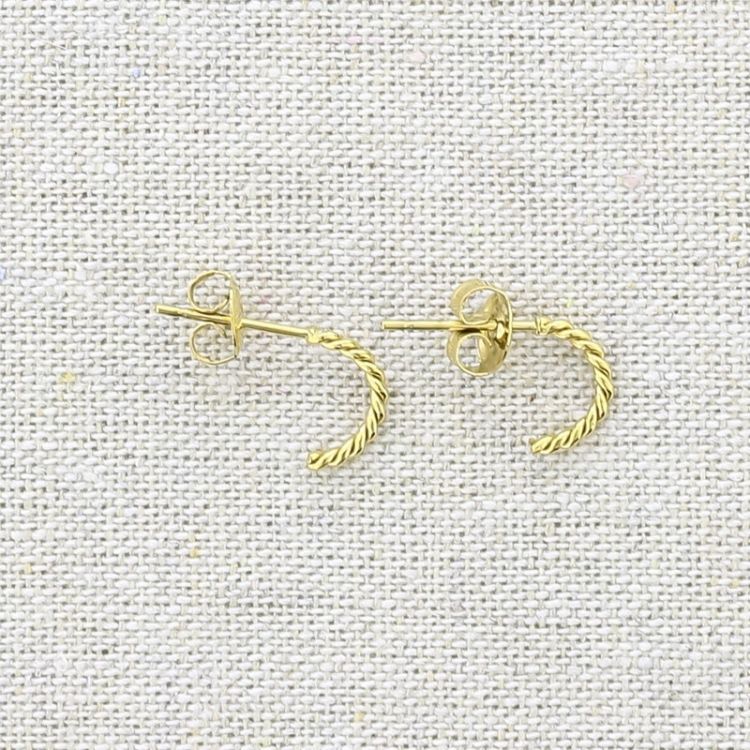 STEEL HOOP EARRINGS 0.5 CM