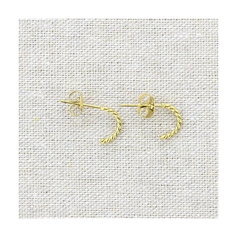 STEEL HOOP EARRINGS 0.5 CM