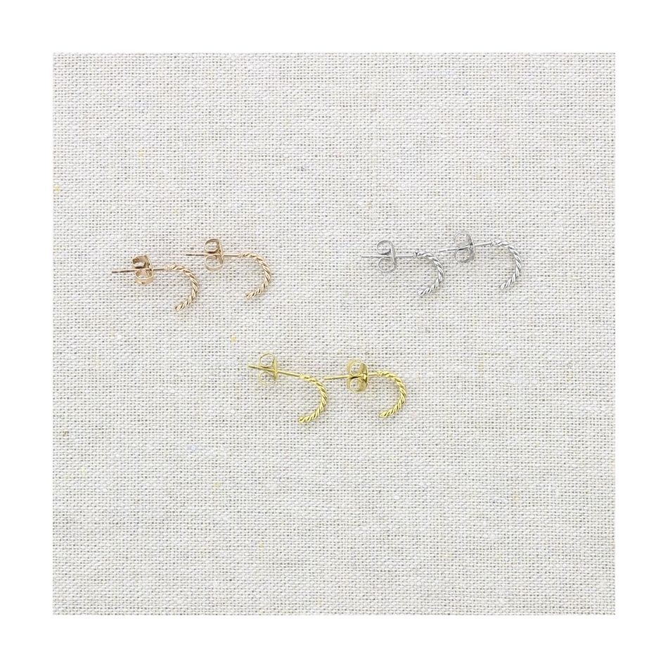 STEEL HOOP EARRINGS 0.5 CM