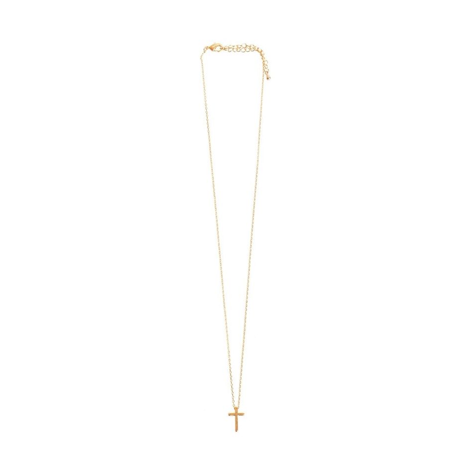 METAL CROSS SHORT NECKLACE