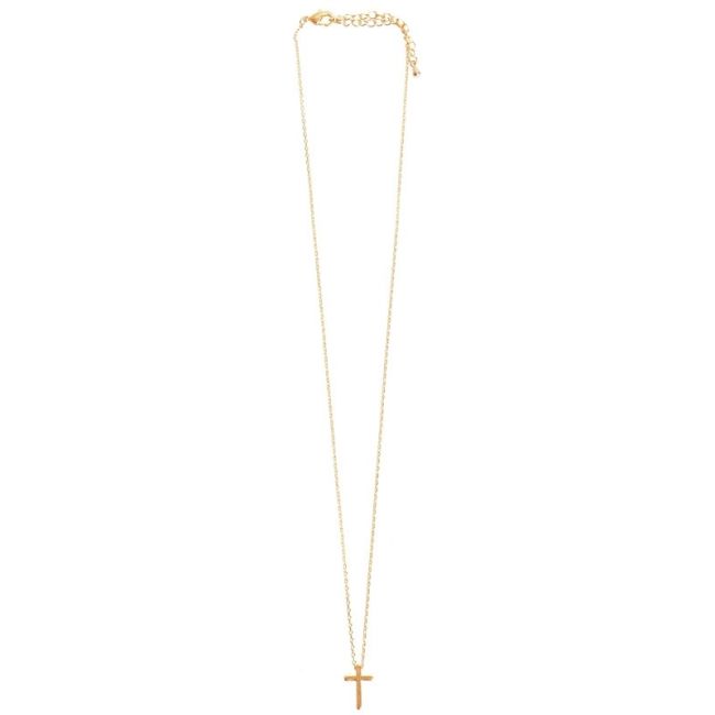 METAL CROSS SHORT NECKLACE