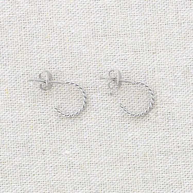 STEEL HOOP EARRINGS 1 CM