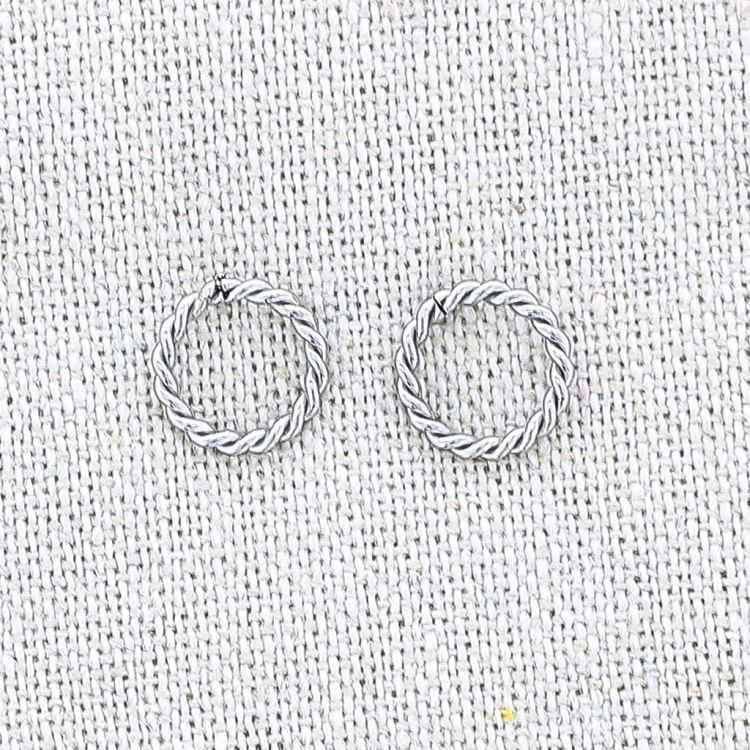 PENDIENTES PRESIÓN ACERO ANILLA