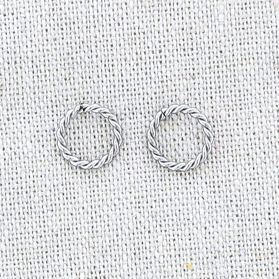 STAINLESS STEEL RING EARRINGS