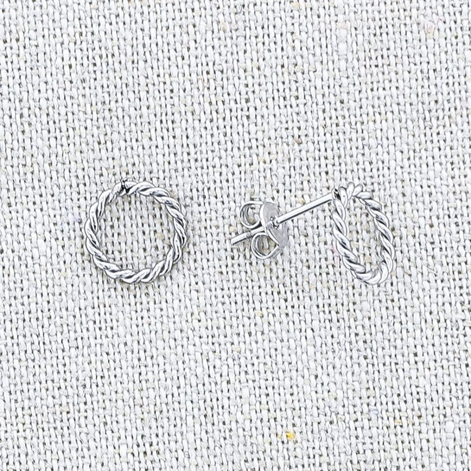 PENDIENTES PRESIÓN ACERO ANILLA