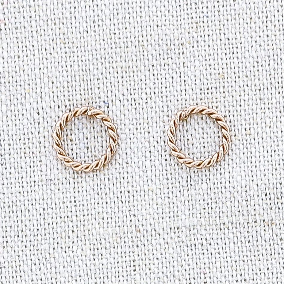 STAINLESS STEEL RING EARRINGS