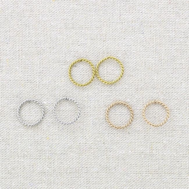 STAINLESS STEEL RING EARRINGS