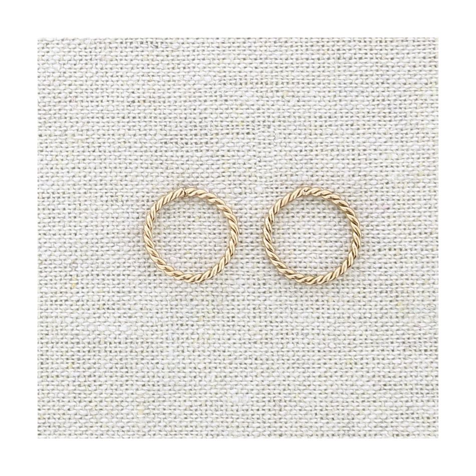 STAINLESS STEEL RING EARRINGS