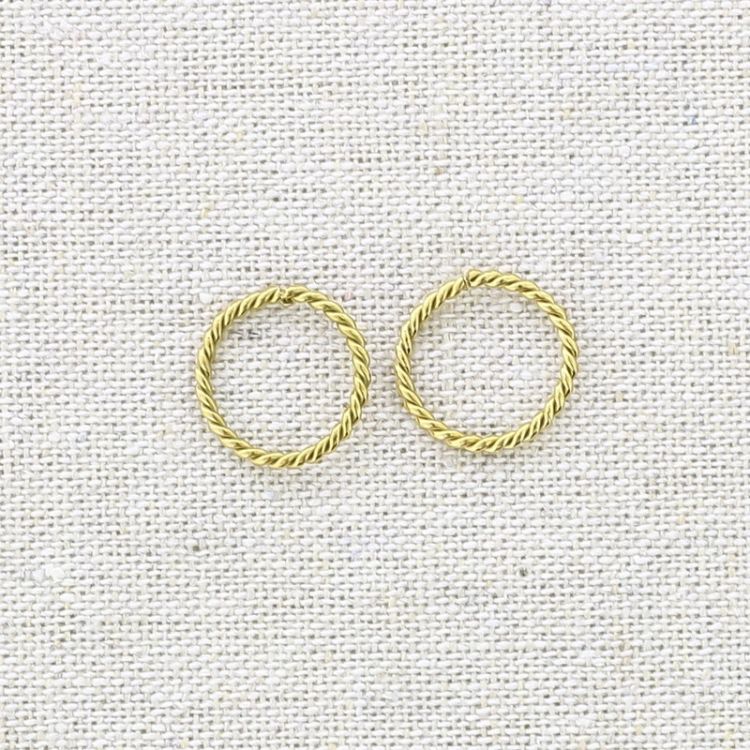 STAINLESS STEEL RING EARRINGS