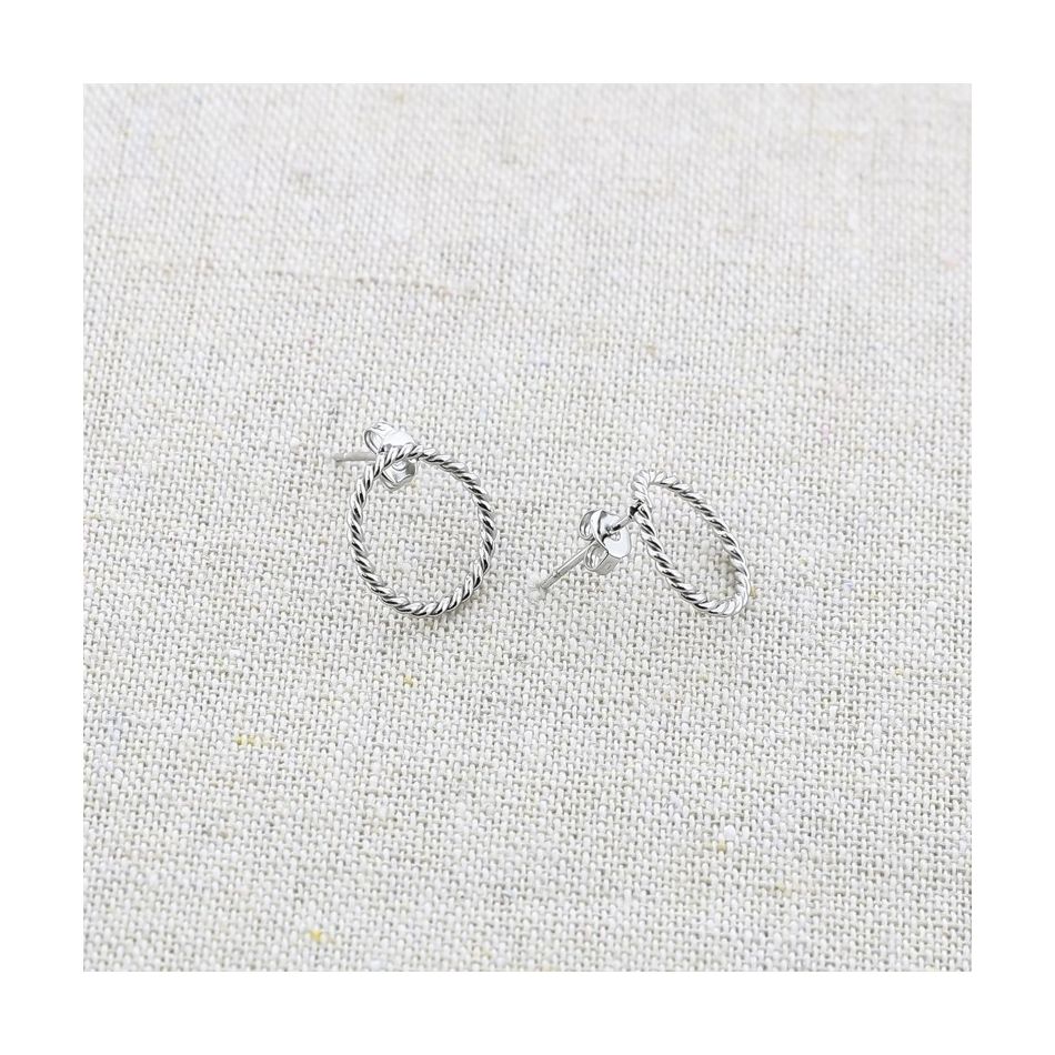 STAINLESS STEEL RING EARRINGS